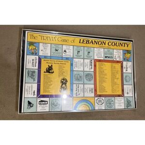 Vintage 1984 The Trivia Game of Lebanon County Pennsylvania Board Game G&J Ideas